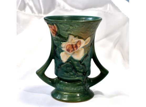 Original Vintage 1940's ROSEVILLE Pottery Green Vase