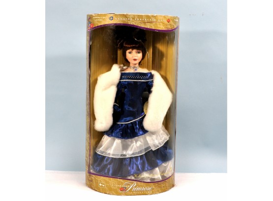 Vintage Porcelain Primrose Doll In Original Box Swarovski