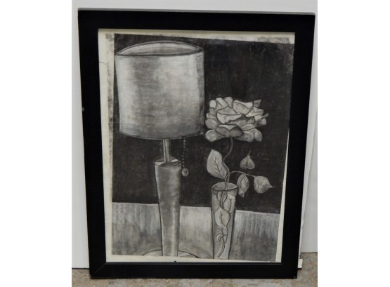 Charcoal Drawing Of Flowers