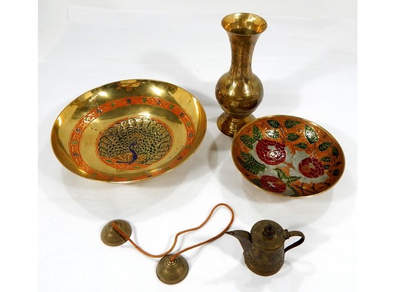 Vintage Oriental Brass Lot