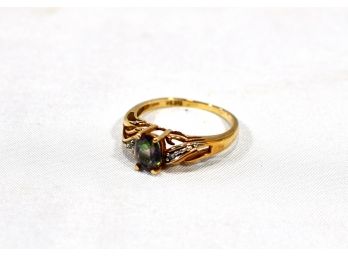 Vintage 10K Yellow Gold Ring With Stone