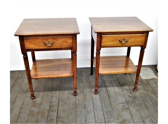 Pair Of Stickley Cherry  Night Stands