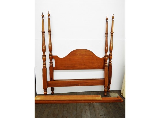 Fruitwood Full Size Four Poster Bed