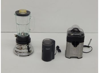 Three Electric Kitchen Appliance Items