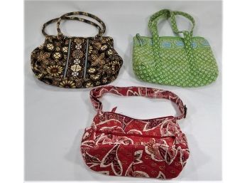 Three Vintage Vera Bradley Handbags