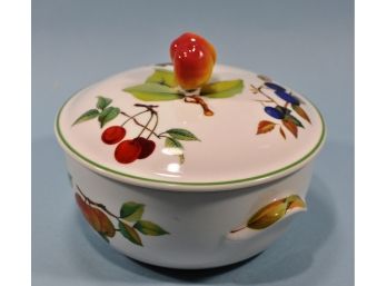 Original Vintage ROYAL WORCESTER Evesham Vale Fine China Casserole Dish Bowl