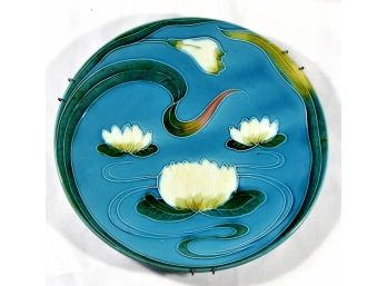 Vintage Original ZELL BADEN Germany Platter Tray Water Lily