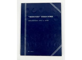 Mercury Dime Collection Folder 1916-1945