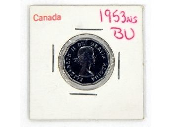 1953 Canadian 5 Cent Nickel BU Condition