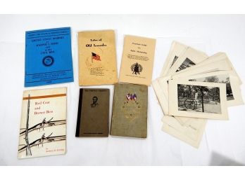 Antique/Vintage Books & Stack Of Prints Civil War
