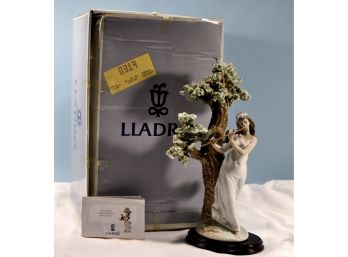 Rare Large LLADRO 'Musical Muse' Girl Figurine Perfect Condition With Box