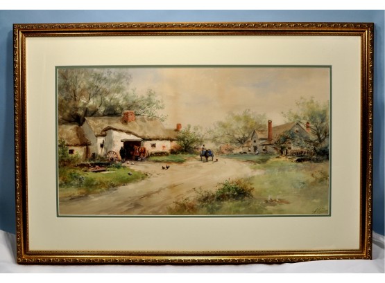 Original  A. CHESTER (English, 19th Century) Antique Painting