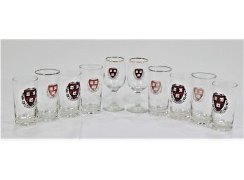 Lot Of 10 Vintage Harvard Glasses