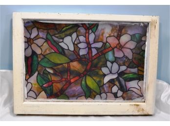 Vintage Stained Glass Look Window
