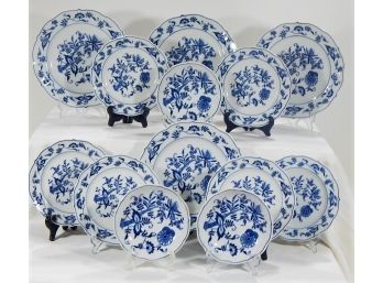 Set Of Blue Danube Porcelain Dishes