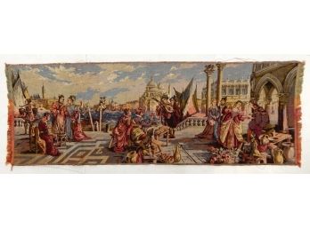 Vintage European City Scene Tapestry