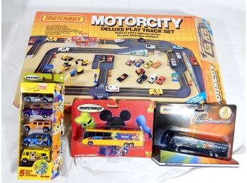 Lot Of MATCHBOX Cars & Motorcity Play Track New