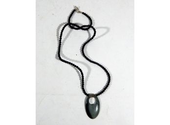 Vintage Stone & Sterling Silver Necklace