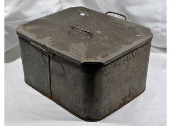 WWII Authentic US Military Tin Bread/Food Box S. Blickman  New York