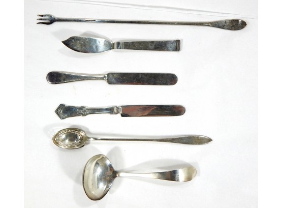 Lot 6 Sterling Silver Flatware Serving Items