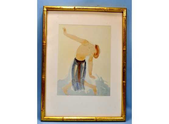 Vintage Auguste RODIN Lithograph Print 'study Of Dancer'