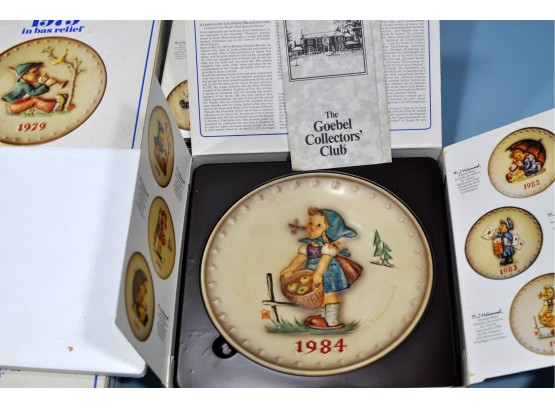 Lot 6 Vintage New HUMMEL Annual Plates In Boxes