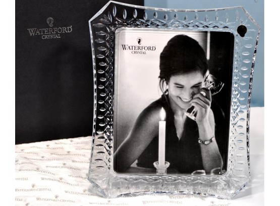 Large New WATERFORD Crystal LISMORE Picture Frame 8' X 10' W/ Box