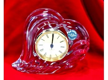 Vintage New Original LENOX Germany Fine Crystal Clock