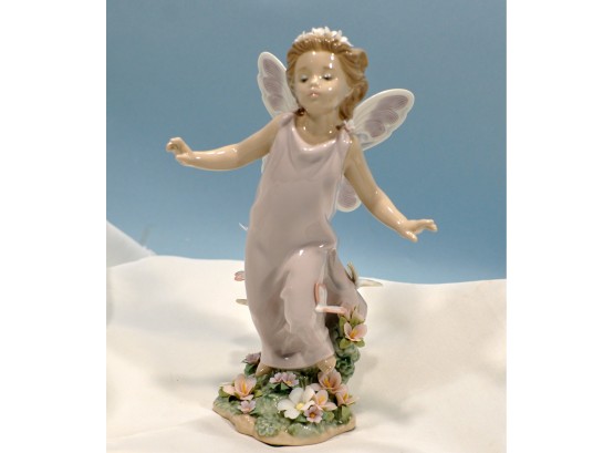 Rare LLADRO Girl Figurine ' Butterfly Wings'