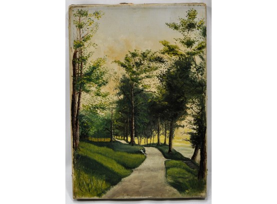 Antique Landscape Oil Painting Signed