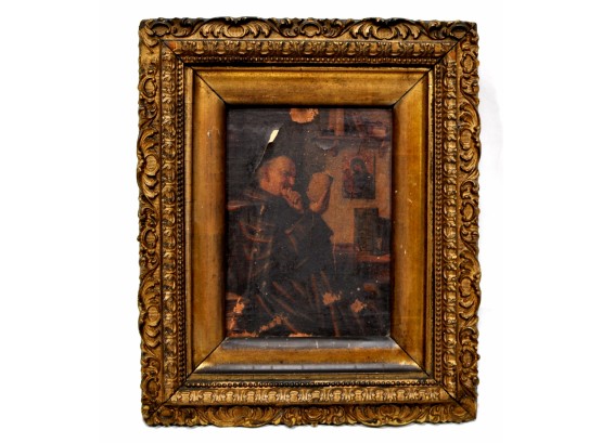 Small Antique Oil Painting For Restoration