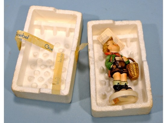 Vintage NOS Hummel GOEBEL 'Village Boy' Figurine Original Box Labels