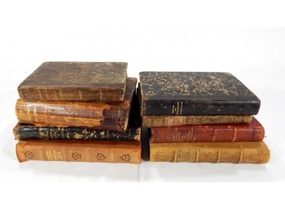 Lot 8 Antique French German Books