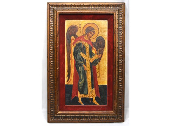 Vintage Oil Painting Of Archangel