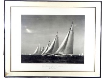 Vintage J-Port Start Yacht Print