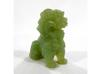 Antique Chinese  Carved Jade Lion Figurine