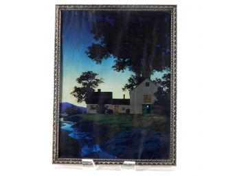 Vintage Maxfield Parrish Framed Print 'Twilight'