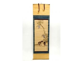 Antique Japanese Scroll Painting Edo Period