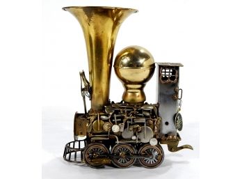 Original Sonny DALTON (1933-2011) Steampunk Train Sculpture Mixed Metals
