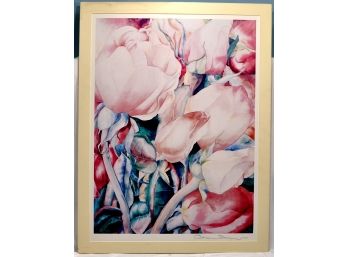 Original Cathleen DALY (American, B. 1940) Floral Still Life Signed Lithograph