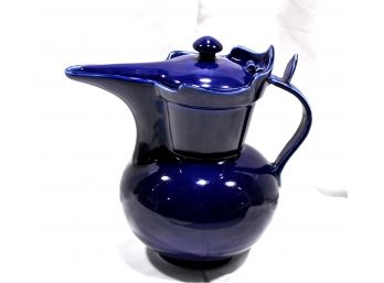Unusual Antique Chinese Blue Porcelain Pitcher