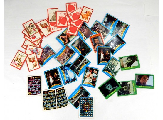 Lot 50 Old Trading Cards - Moonraker, Donkey Kong, Etc