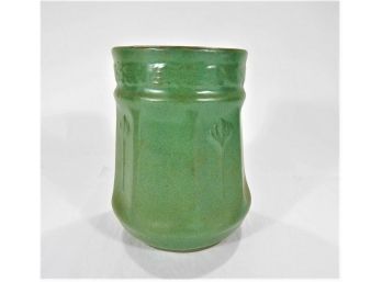 Arts & Craft Matte Green Pottery Vase