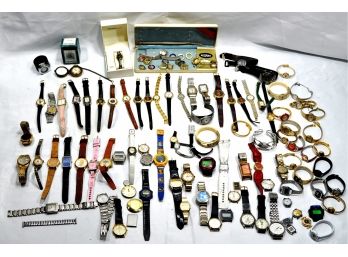 Large Lot 100 Vintage Watches