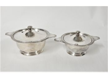 Two Gorham Neo-Classical Silver Plate Compote's