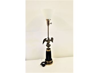 Brass Stiffel Table Lamp With Eagle