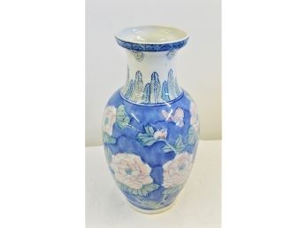 Asian Multi Colored Porcelain Vase