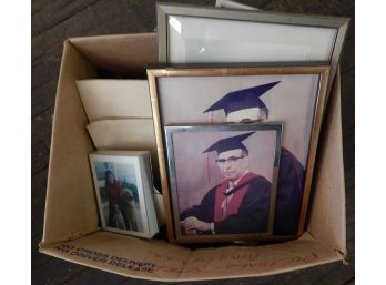 Box Of Frames And Photos