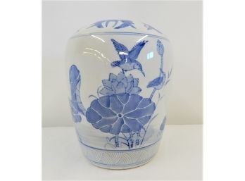 Asian Blue & White Porcelain Vase