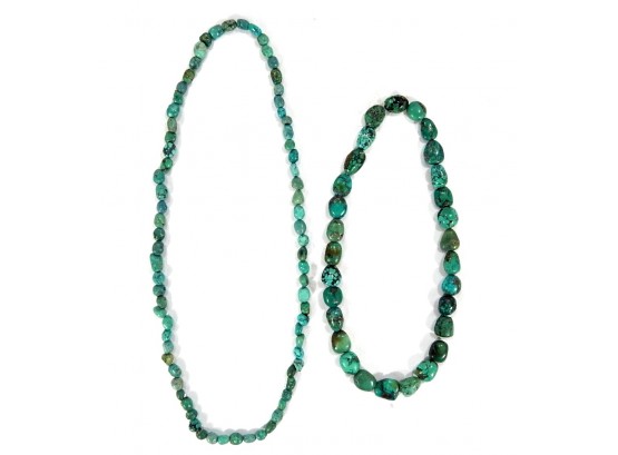 Lot 2 Turquoise Necklaces